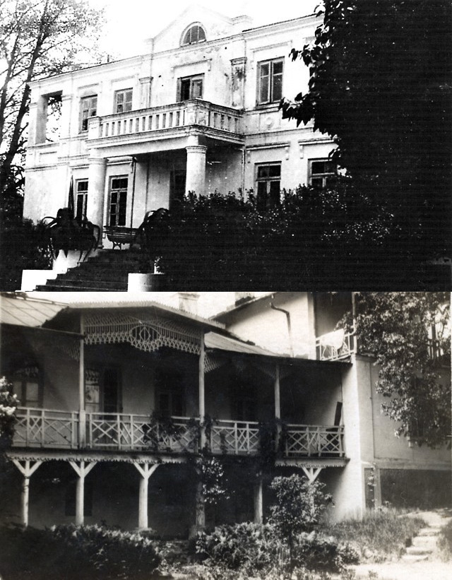 Dw&oacute;r w Czerniewicach od strony p&oacute;łnocnej i wschodniej, lata 30. XX wieku